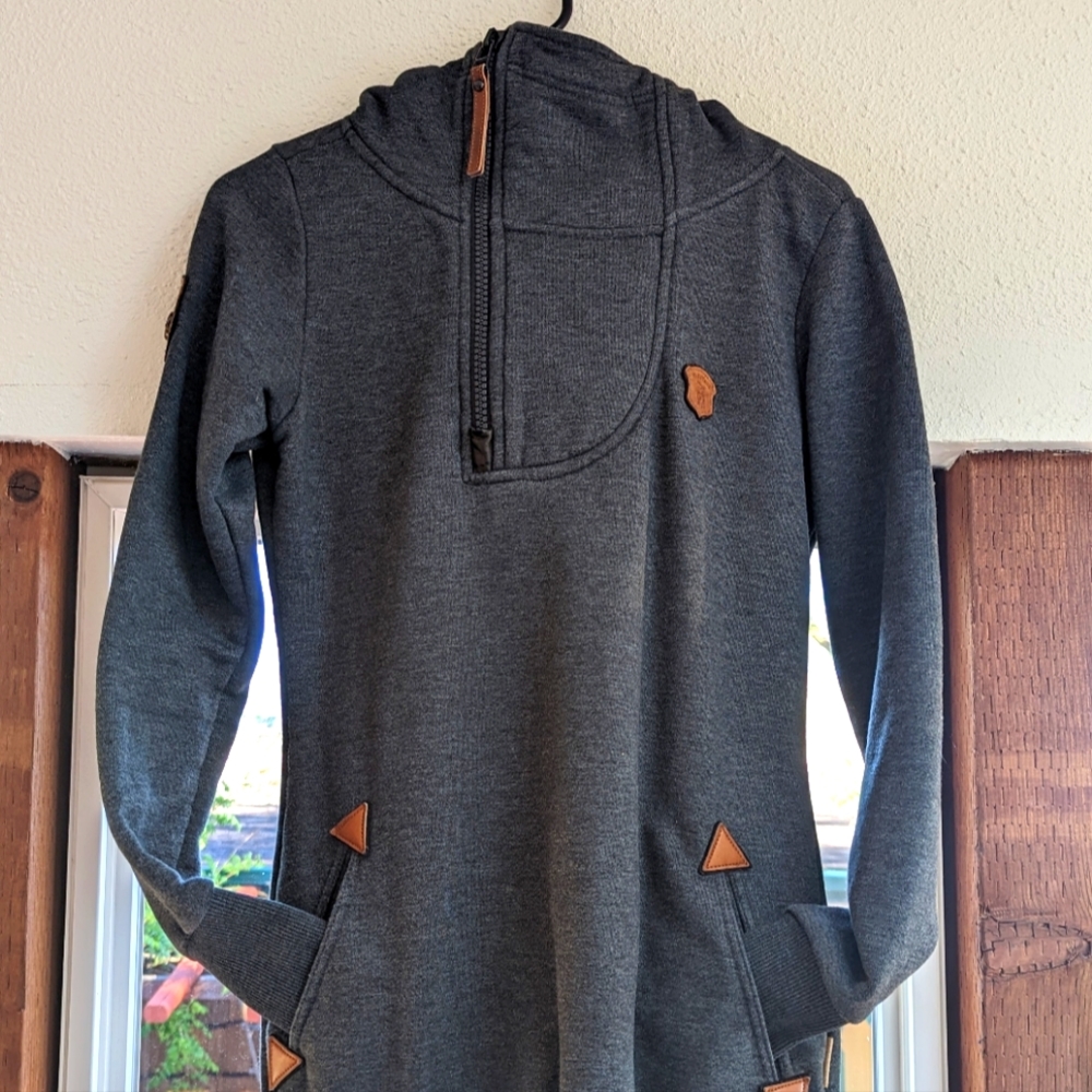 Naketano Tunic Funnel Neck Hoodie